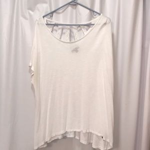 Lace back swing tee